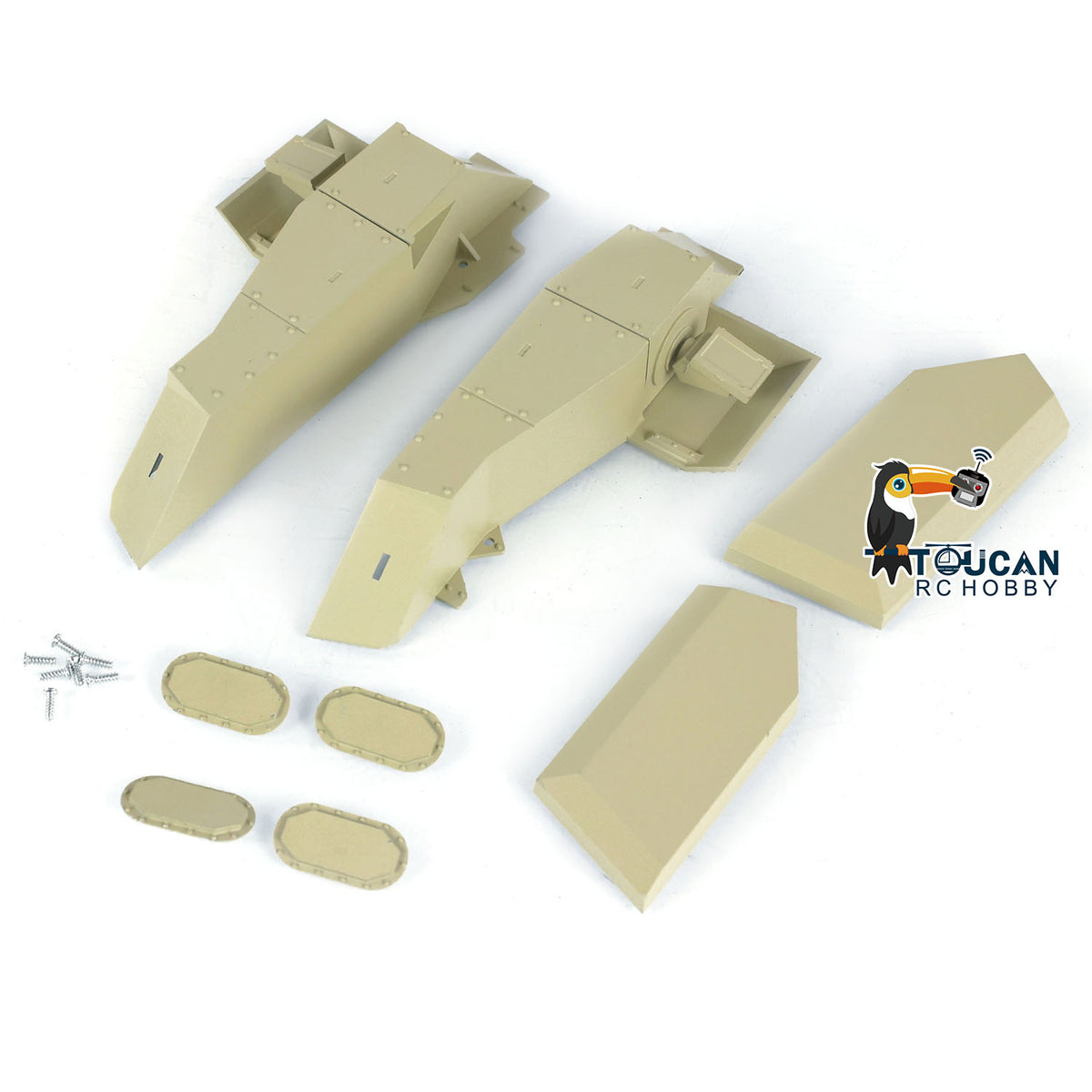 TOUCAN RC HOBBY Metal Decorative Parts for 1/16 Heng Long RC Tank M1A2 Abrams 3918 Radio Controlled Armored Model Military Vehicle Painted