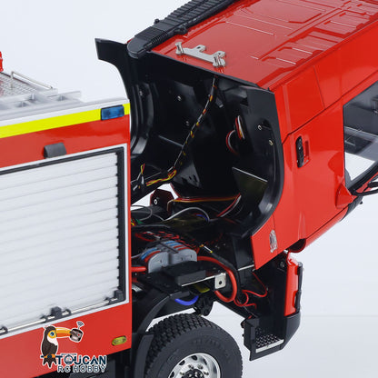 1/14 RTR Elektro-Modellauto 4X4 Metallachsen Getriebe Fernbedienung Feuerwehrfahrzeug BZ Flysky i6S Radio 2Speed Licht Sound