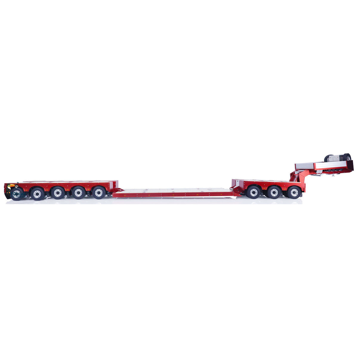 TOUCAN RC HOBBY DG-996 8 Axles 1/14 RC Hydraulic Trailer Metal 5+3 Hydraulically Suspended Remote Controlled Truck ESC Servo Motor