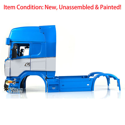 TOUCAN RC HOBBY R730 Plastic Cabin Body Shell for 1/14 6*6 6*4 RC Tractor Car Remote Controlled Truck Painted Simulation Model