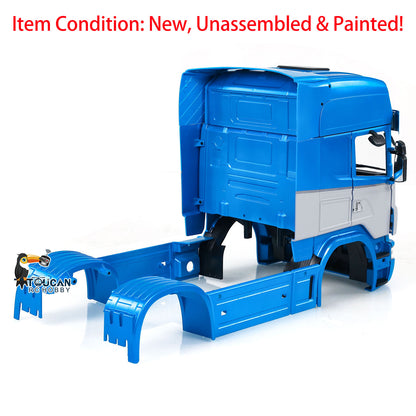 TOUCAN RC HOBBY R730 Plastic Cabin Body Shell for 1/14 6*6 6*4 RC Tractor Car Remote Controlled Truck Painted Simulation Model