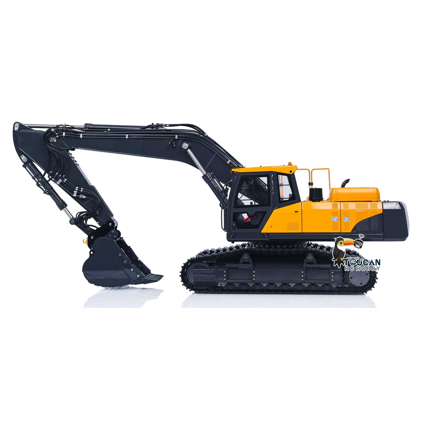 SFrog E400 Pro 1/14 Metal RC Hydraulic Excavator 9CH Valve 3 Pump Brushless Servo Quick Coupler FrSky XE Light Sound for Enthusiasts