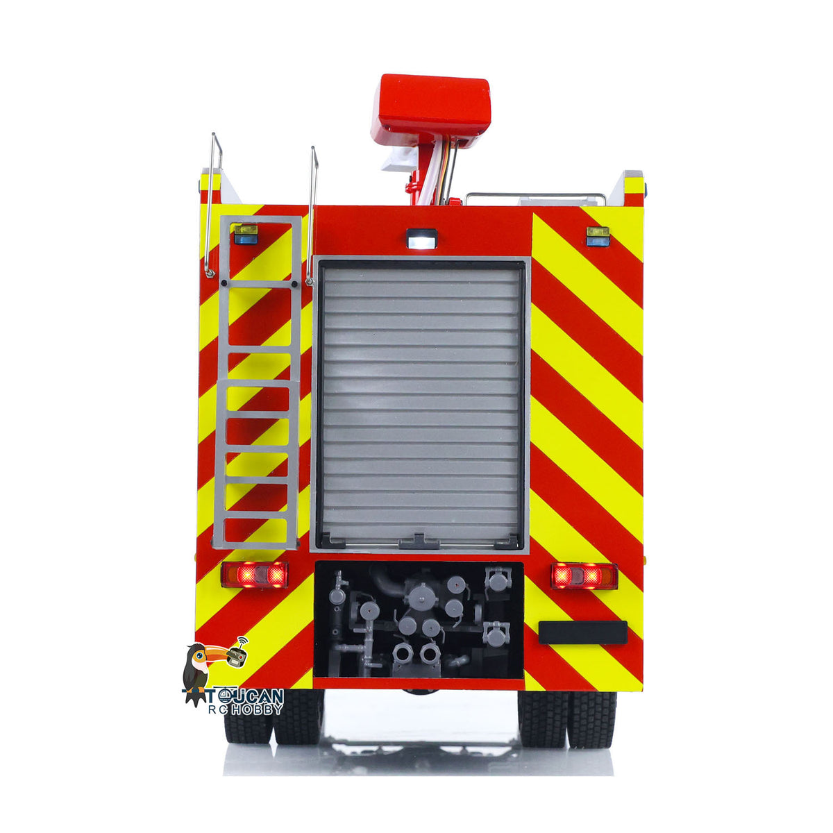 1/14 RTR Elektro-Modellauto 4X4 Metallachsen Getriebe Fernbedienung Feuerwehrfahrzeug BZ Flysky i6S Radio 2Speed Licht Sound