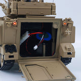 TD 1/16 RC Military Tank M2412-A M113A1 MRV 320 Turret Rotary Barrel Recoil Elevation Infrared Driving Wheel Idlers Gearbox