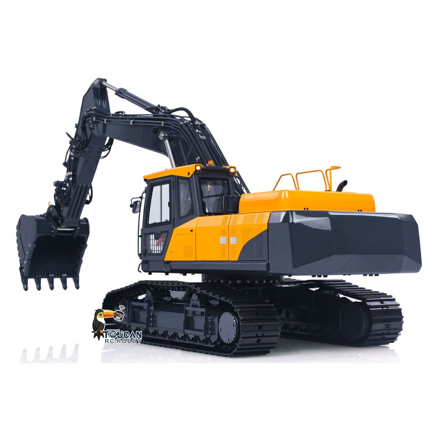 SFrog E400 Pro 1/14 Metal RC Hydraulic Excavator 9CH Valve 3 Pump Brushless Servo Quick Coupler FrSky XE Light Sound for Enthusiasts