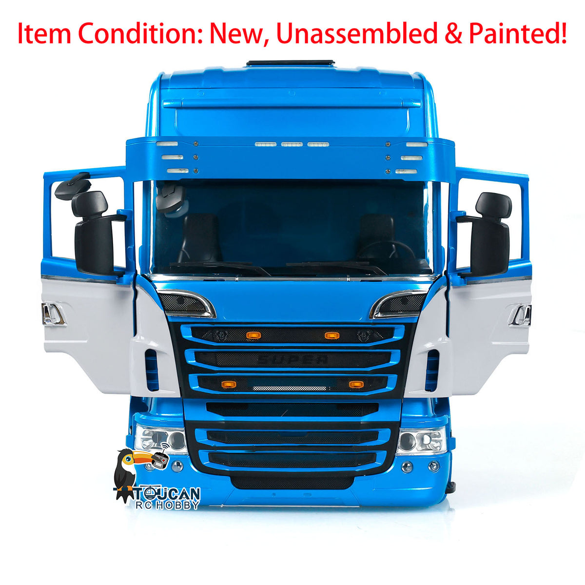 TOUCAN RC HOBBY R730 Plastic Cabin Body Shell for 1/14 6*6 6*4 RC Tractor Car Remote Controlled Truck Painted Simulation Model