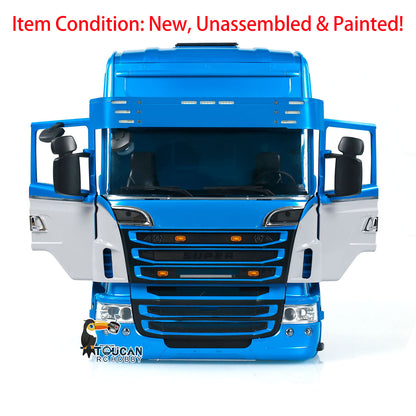 TOUCAN RC HOBBY R730 Plastic Cabin Body Shell for 1/14 6*6 6*4 RC Tractor Car Remote Controlled Truck Painted Simulation Model