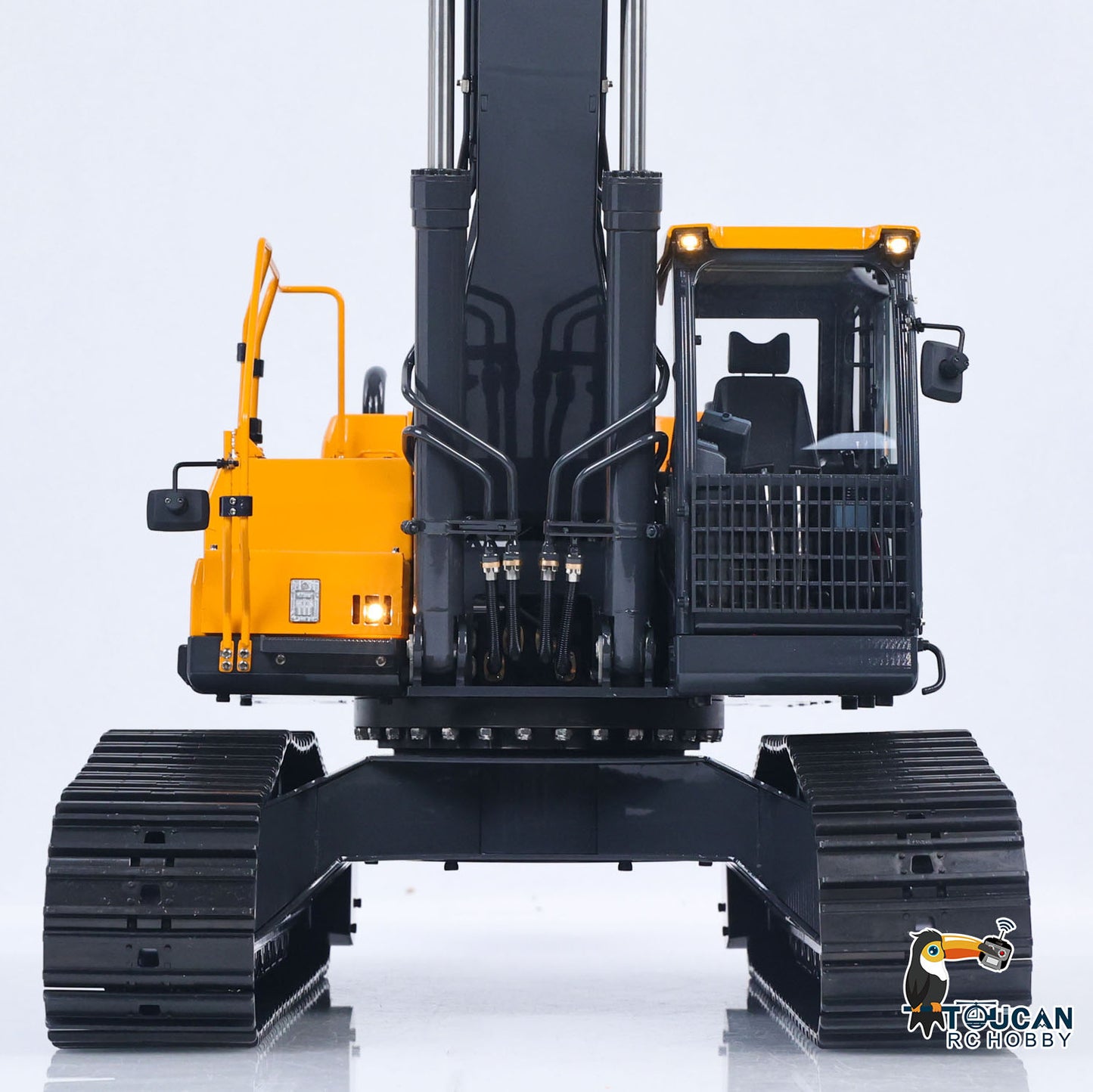 SFrog E400 Pro 1/14 Metal RC Hydraulic Excavator 9CH Valve 3 Pump Brushless Servo Quick Coupler FrSky XE Light Sound for Enthusiasts
