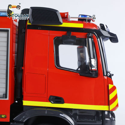 1/14 RTR Elektro-Modellauto 4X4 Metallachsen Getriebe Fernbedienung Feuerwehrfahrzeug BZ Flysky i6S Radio 2Speed Licht Sound
