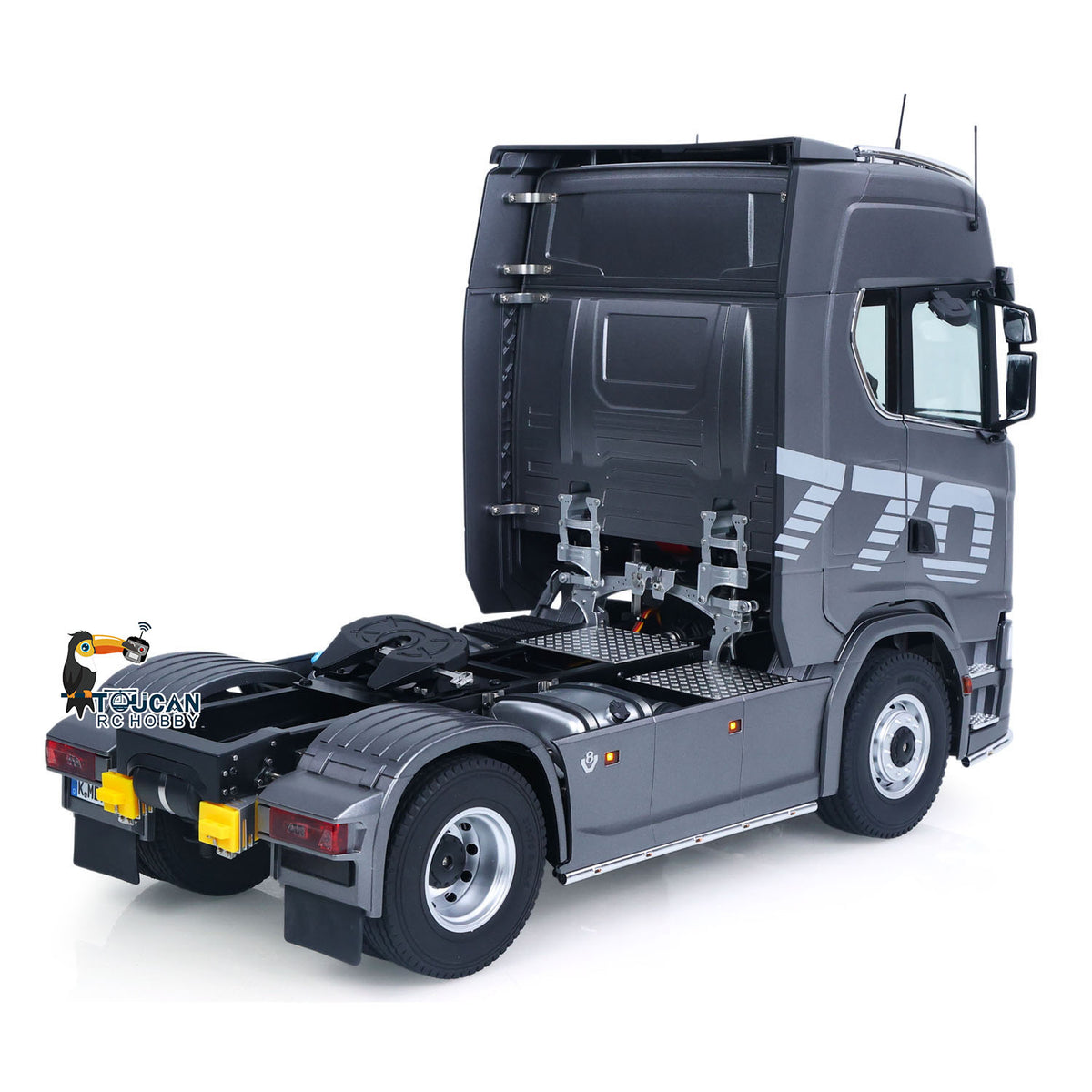 1/14 KABOLITE 100 4X2 Remote Control Tractor Truck 770S RC Construction Vehicle RTR Model Light System 2Speed Transmission Differential Locks