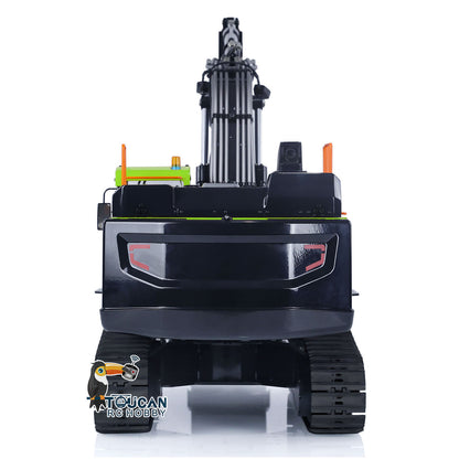 1/14 EC380 RC-Hydraulikbagger mit Raupenfahrwerk, kabellos gesteuerter Bagger, montiertes Modell mit Sender, Metallaufreißer, kippbarer Eimer