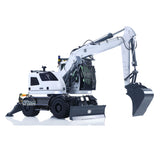 1:14 RC Hydraulic Wheeled Excavator LR914 8-ways Valve 4*4 Digger Engineering Vehicle RTR Axle Lock Upgrade Brushless Motor ESC
