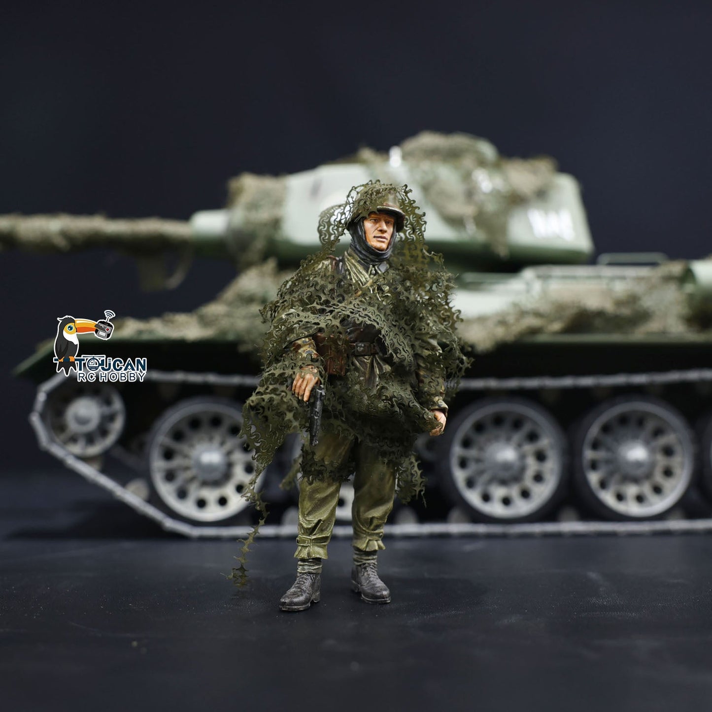 IN Stock Plastic High Density Camouflage Net for HengLong 1/16 3908 RC Tank Tiger I Challenger II Radio Control Military Model Parts