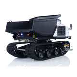 Fast  Free Shipping Metal 1/14 RC Hydraulic Crawler Dump Truck T14R Radio Controlled Tracked Tipper RTR Construction Vehicle ST8
