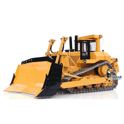 JDM-98Ultra 1/14 Metal RC Crawler Dozer PNP Yellow Hydraulic Bulldozer Sound Light Excludes Battery
