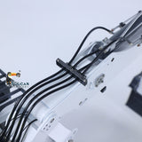 CUT Model 1/14 Remote Control Hydraulic Wheeled Excavator 3Arms LR914 8CH Valve Metal RC Digger Flysky PL18EV Lite Radio RTR