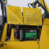 1/12 RC Metal Hydraulic Bulldozer D65EX Radio Controlled Heavy Machine Model Emulated Construction Car I6S Light Sound
