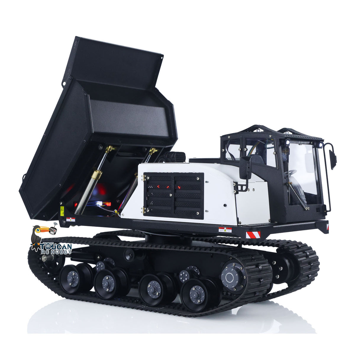 TOUCAN-T14R 1/14 Scale Almost Full Metal Hydraulic Crawler Tipper Complete Set Ready to Run