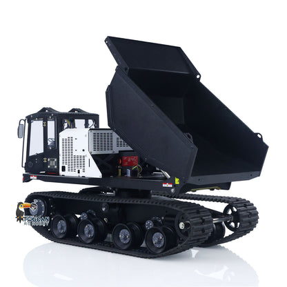 TOUCAN-T14R 1/14 Metal RC Hydraulic Dump Truck with Crawler Tracks, Light System & Sound Group