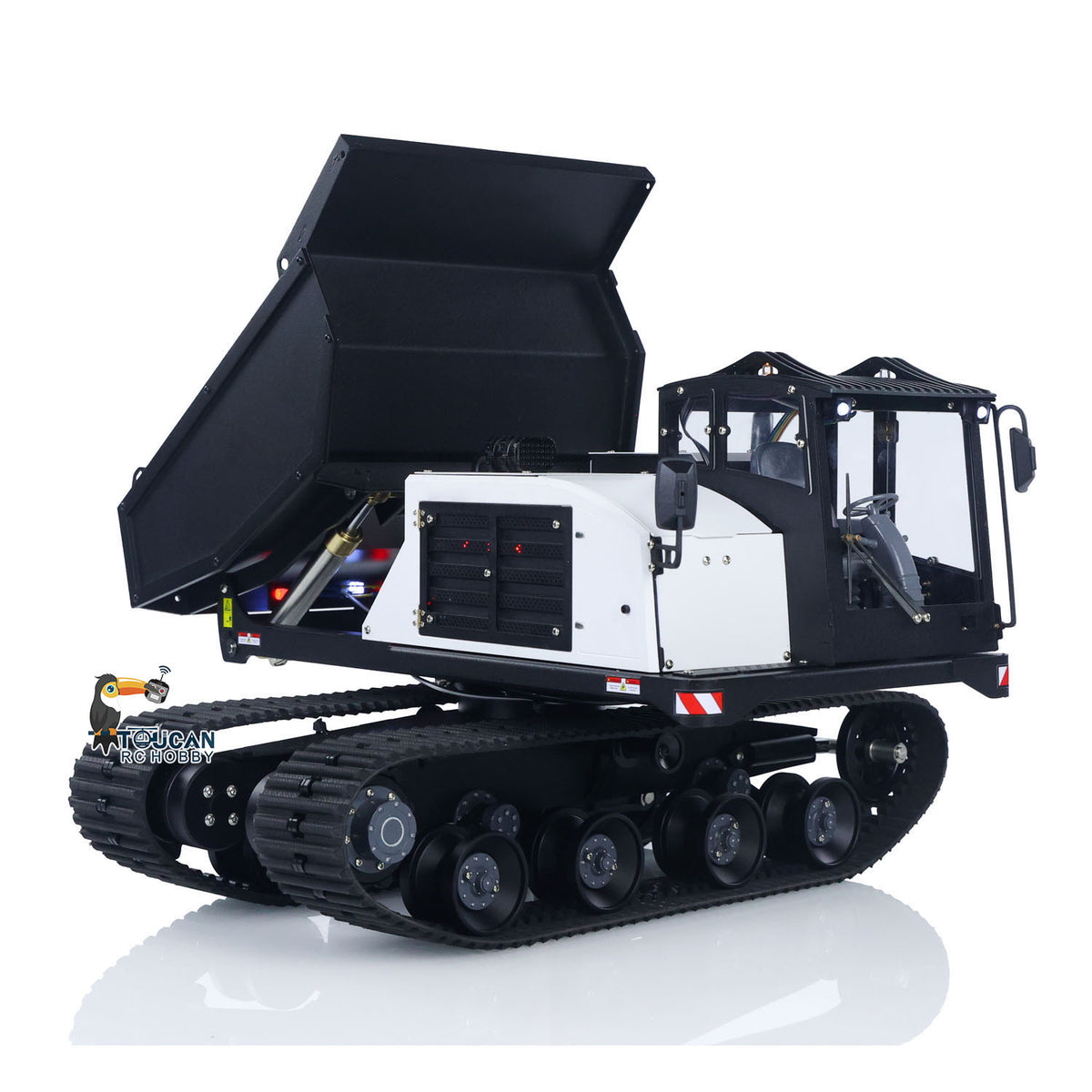 TOUCAN-T14R Ready to Run 1/14 Hydraulic Metal Crawler Dump Truck w/ST8 Radio & Battery