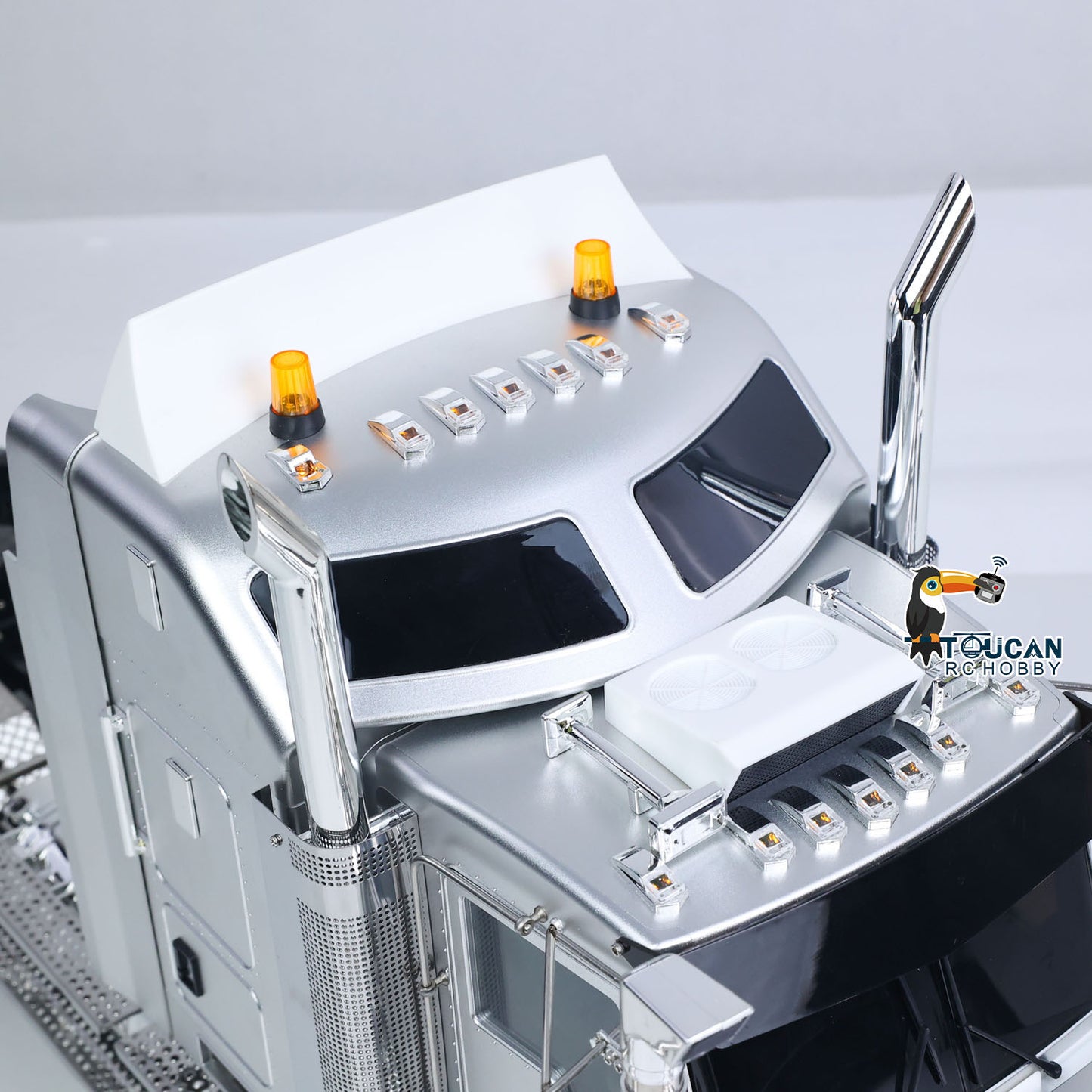 JDM 518K 6x4 1/14 Metal Remote Control Tractor Truck W509 2 Speed Gearbox RC Lorry Car Motor ESC Light Sound System RTR Model