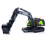 1/14 RC Hydraulikbagger EC380 Raupenbagger, kabellose elektrische Steuerung, Baggermodell, lackiert und montiert, mit Metalleimern, Metallaufreißer