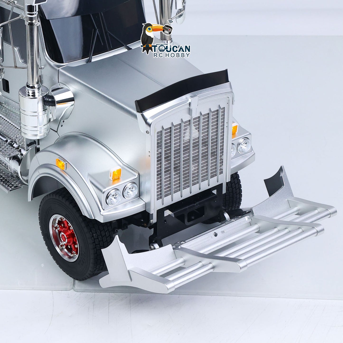 JDM 518K 6x4 1/14 Metal Remote Control Tractor Truck W509 2 Speed Gearbox RC Lorry Car Motor ESC Light Sound System RTR Model