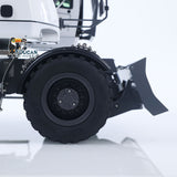 CUT LR914 1/14 Metal RC Hydraulic Wheel Excavator RTR 3 Arms 8-Way Valve Digger PL18EV Lite Controller Manual Quick Coupler Light & Sound System Cabin Guard Rail Tail hook for Model Collectors