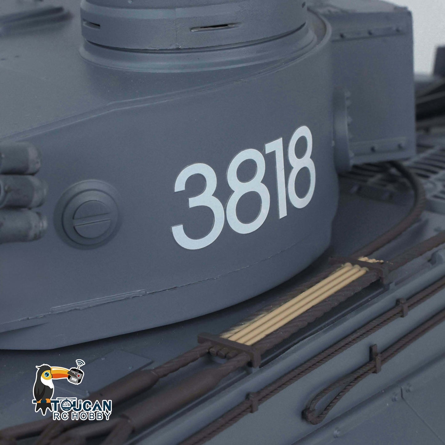 Henglong 1/16 TK7.0 Promotion Tiger I RC Tank 3818 with Barrel Recoil 360 Degrees Turret IR Smoke Metal Tracks Sprockets Idlers Wheels