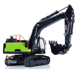 1/14 RC Hydraulikbagger EC380 Raupenbagger, kabellose elektrische Steuerung, Baggermodell, lackiert und montiert, mit Metalleimern, Metallaufreißer