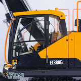 1/14 RC Hydraulikbagger EC380 Raupenbagger, kabellose elektrische Steuerung, Baggermodell, lackiert und montiert, mit Metalleimern, Metallaufreißer