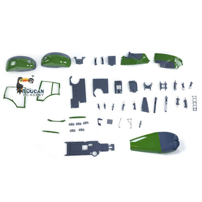 TOUCAN RC HOBBY 1/14 4*4 Brand New LESU AOUE 1050 Metal Hydraulic RC Tractor Remote Control Car Model Kits Unassembled Simulation Vehicle Sound Light