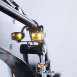 1/14 RC Hydraulikbagger EC380 Raupenbagger, kabellose elektrische Steuerung, Baggermodell, lackiert und montiert, mit Metalleimern, Metallaufreißer