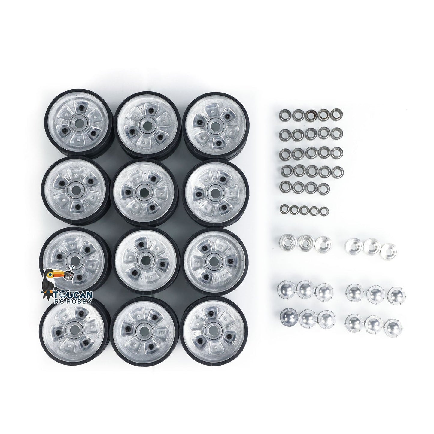 IN Stock Metal Suspensions Road Wheels for 1/16 Henglong RC Military Tank 3938 3939 Russian T90 T72 Remote Control Military Vehicle Model