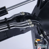 MTM EC380 Metal 1/14 RC Hydraulic Excavator 5-ways Reserving Valve Manually Quick-Release Coupler for Scale Machinery Enthusiasts