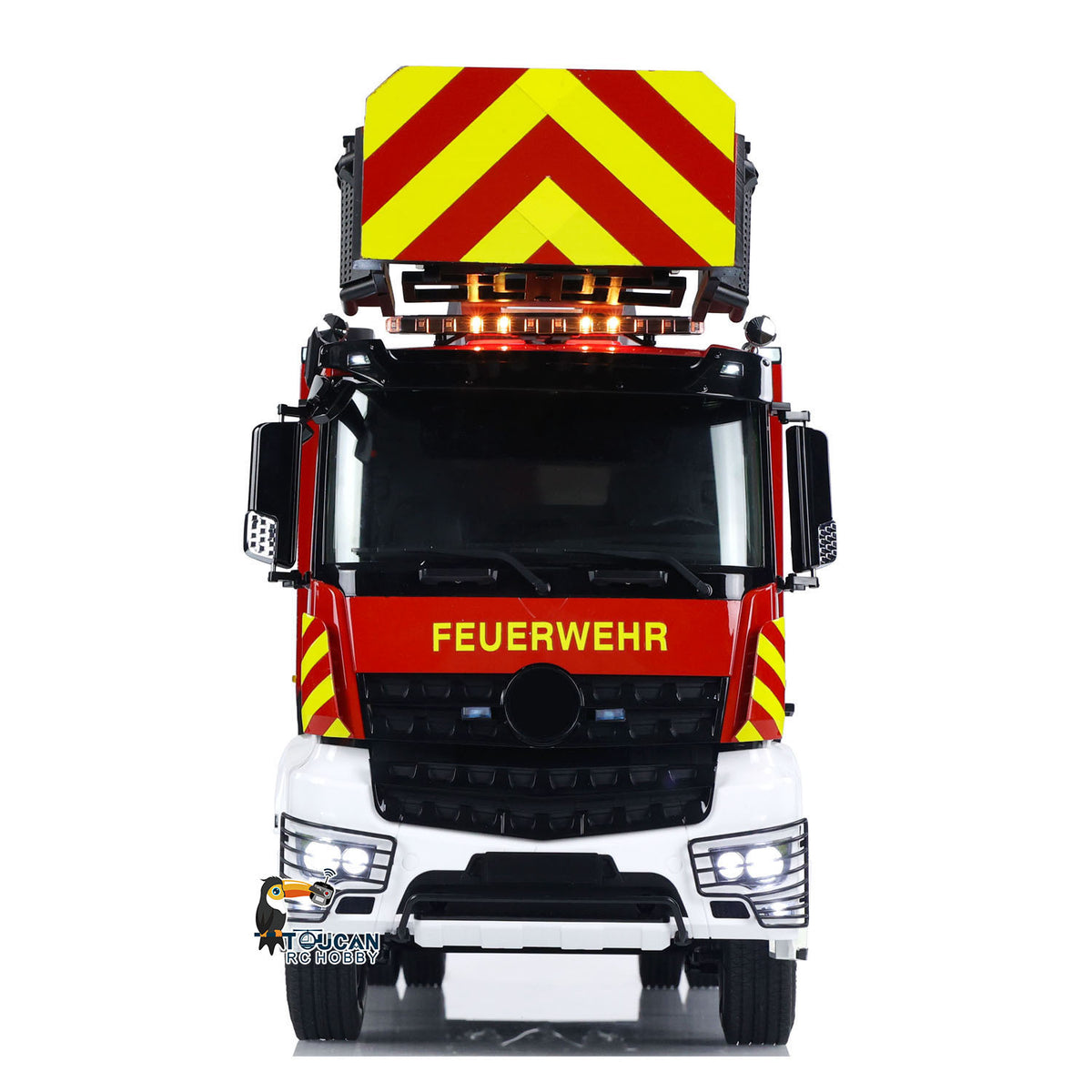 1/14 Leiterwagen 3363 RC Feuerwehrauto 4X2 Antrieb Metallchassis ST8 Funksteuerung 2-Gang-Getriebe Betriebsbereit Lackiertes Zusammengebautes Auto