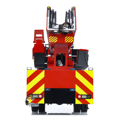 In Stock 1/14 4X2 Metal Chassis Electric Lift Ladder Car RC Fire Truck Construction Vehicle ST8 Radio 2Speed Light Sound System