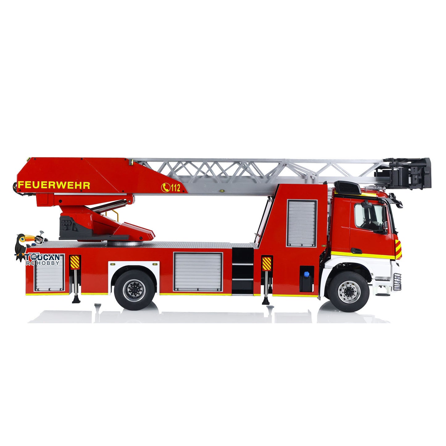 1/14 Leiterwagen 3363 RC Feuerwehrauto 4X2 Antrieb Metallchassis ST8 Funksteuerung 2-Gang-Getriebe Betriebsbereit Lackiertes Zusammengebautes Auto
