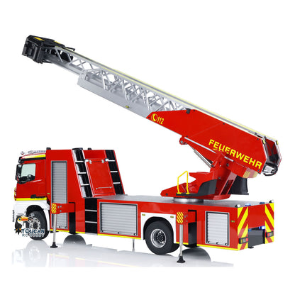 1/14 Leiterwagen 3363 RC Feuerwehrauto 4X2 Antrieb Metallchassis ST8 Funksteuerung 2-Gang-Getriebe Betriebsbereit Lackiertes Zusammengebautes Auto