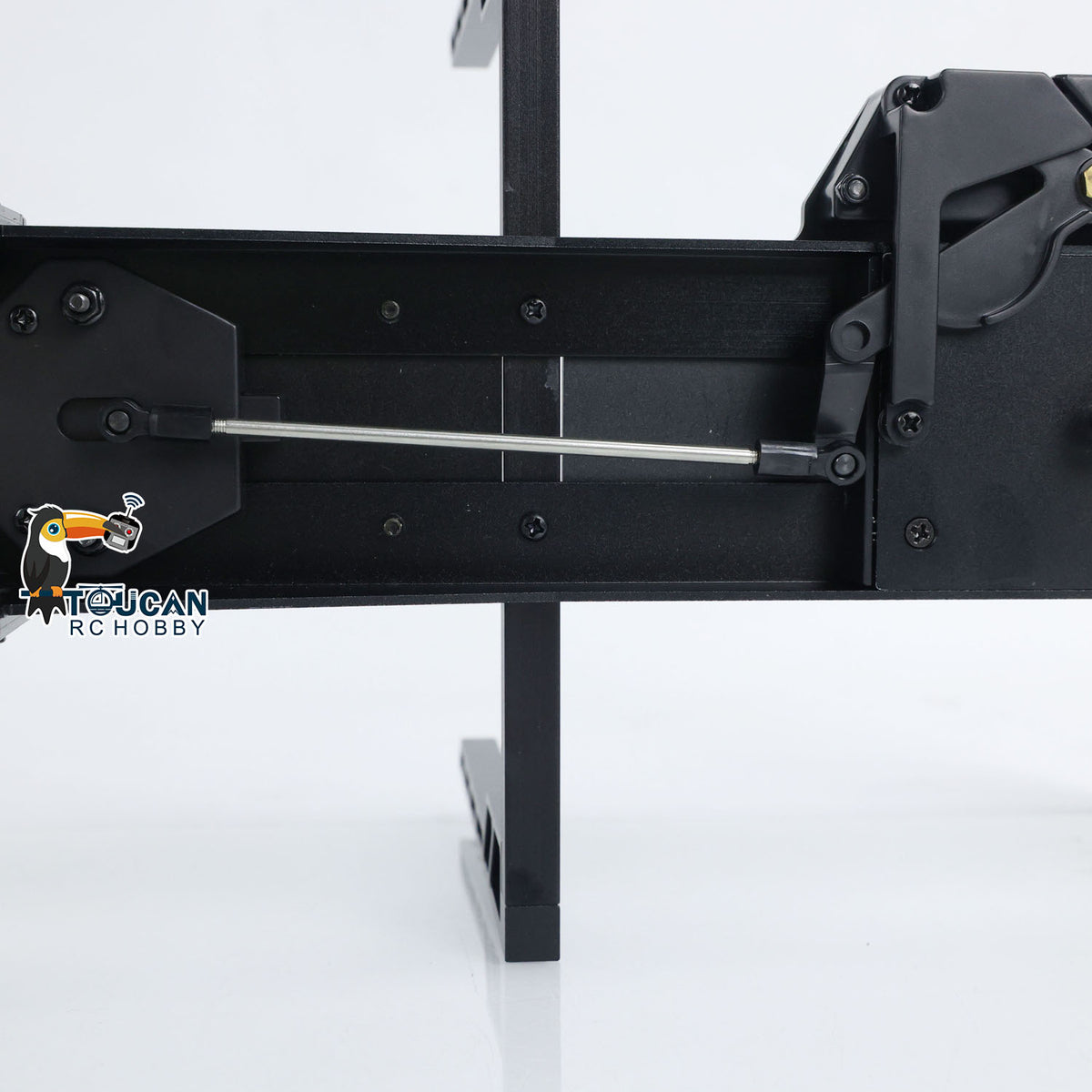 1/14 Maßstab 3 Achsen Toucanrc Fernbedienung Holz LKW Stange Traktor Pritsche Sattelauflieger LKW KIT Modell W/O ESC Servo Motor
