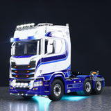 TOUCAN 770S 1/14 Remote Control Tractor Truck 2Speed RTR Model 6x6 Metal Chassis Axle Lock RC Lorry Car Flysky ST8 Radio Smoke