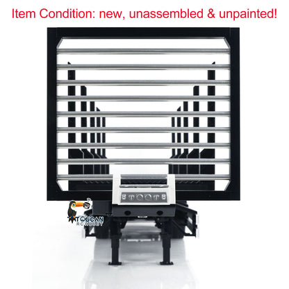 1/14 Maßstab 3 Achsen Toucanrc Fernbedienung Holz LKW Stange Traktor Pritsche Sattelauflieger LKW KIT Modell W/O ESC Servo Motor
