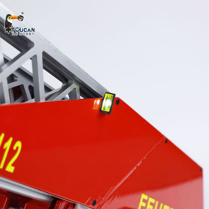 1/14 Leiterwagen 3363 RC Feuerwehrauto 4X2 Antrieb Metallchassis ST8 Funksteuerung 2-Gang-Getriebe Betriebsbereit Lackiertes Zusammengebautes Auto