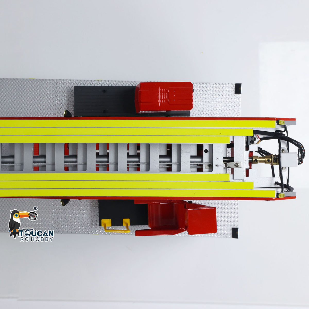 1/14 Leiterwagen 3363 RC Feuerwehrauto 4X2 Antrieb Metallchassis ST8 Funksteuerung 2-Gang-Getriebe Betriebsbereit Lackiertes Zusammengebautes Auto
