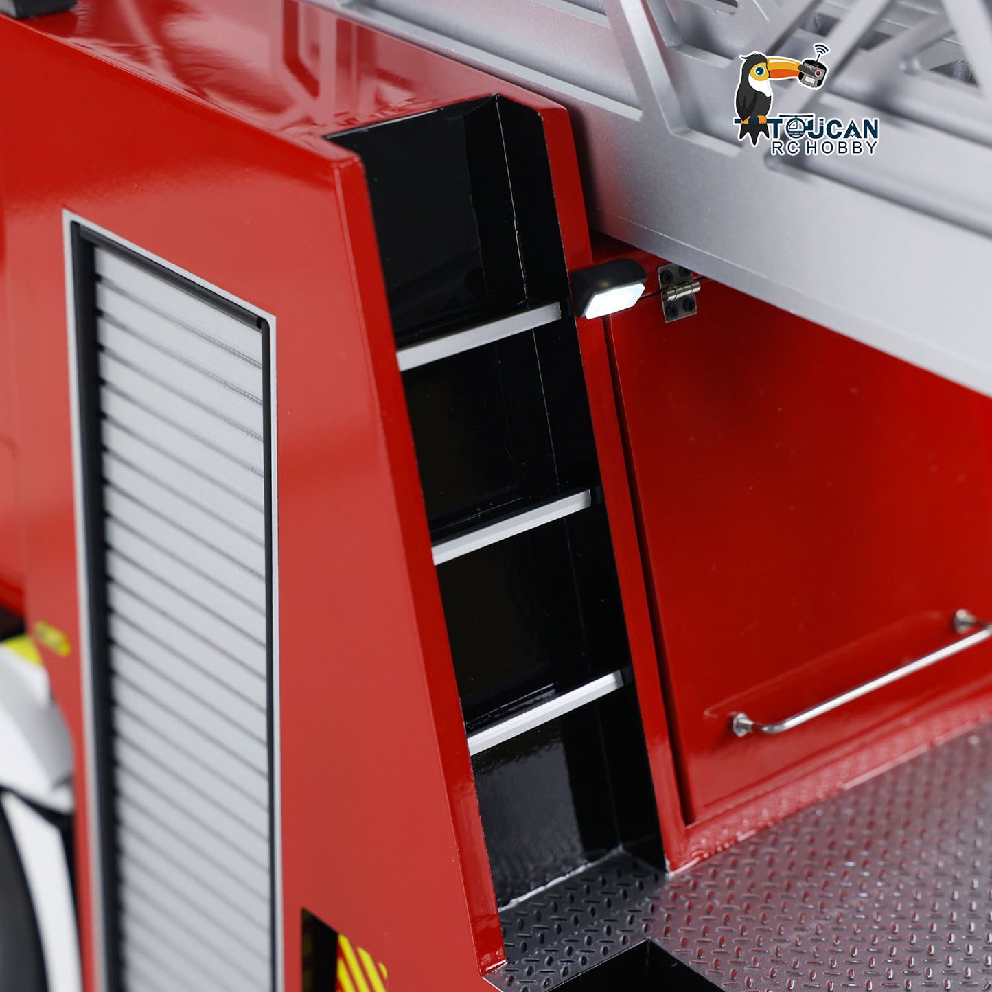 1/14 Leiterwagen 3363 RC Feuerwehrauto 4X2 Antrieb Metallchassis ST8 Funksteuerung 2-Gang-Getriebe Betriebsbereit Lackiertes Zusammengebautes Auto