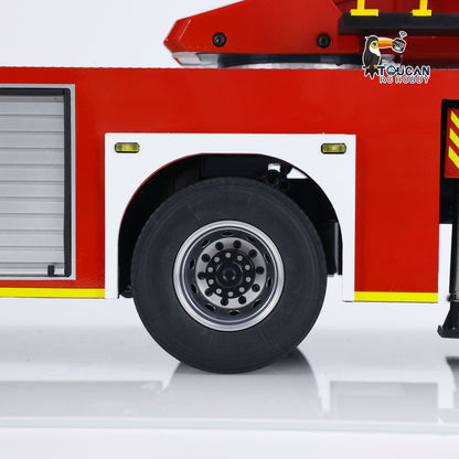 1/14 Leiterwagen 3363 RC Feuerwehrauto 4X2 Antrieb Metallchassis ST8 Funksteuerung 2-Gang-Getriebe Betriebsbereit Lackiertes Zusammengebautes Auto