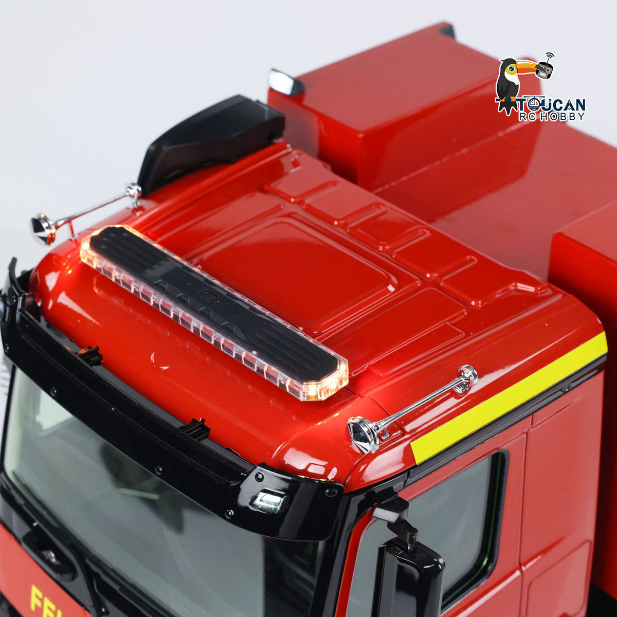 1/14 Leiterwagen 3363 RC Feuerwehrauto 4X2 Antrieb Metallchassis ST8 Funksteuerung 2-Gang-Getriebe Betriebsbereit Lackiertes Zusammengebautes Auto