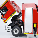 In Stock 1/14 4X2 Metal Chassis Electric Lift Ladder Car RC Fire Truck Construction Vehicle ST8 Radio 2Speed Light Sound System