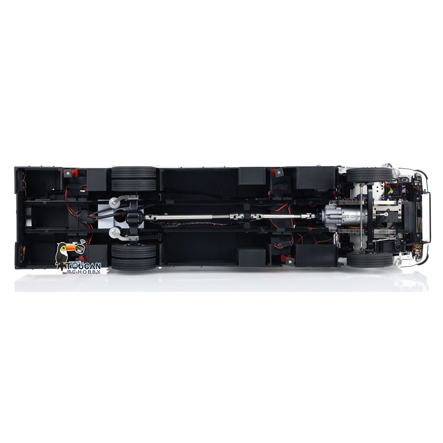 In Stock 1/14 4X2 Metal Chassis Electric Lift Ladder Car RC Fire Truck Construction Vehicle ST8 Radio 2Speed Light Sound System