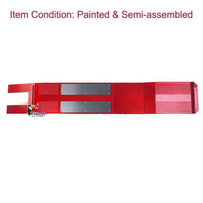 Fast  Free Shipping 3 Axle Plastic Semi Trailer Flatbed 1502 for 1/18 Remote Control Tractor Truck HUINA 1501 RC Car Model Upgrade Parts